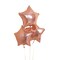 Kitcheniva Rose Gold Metallic Foil Heart Shape Star Shape Balloons Party Decorations 18"
